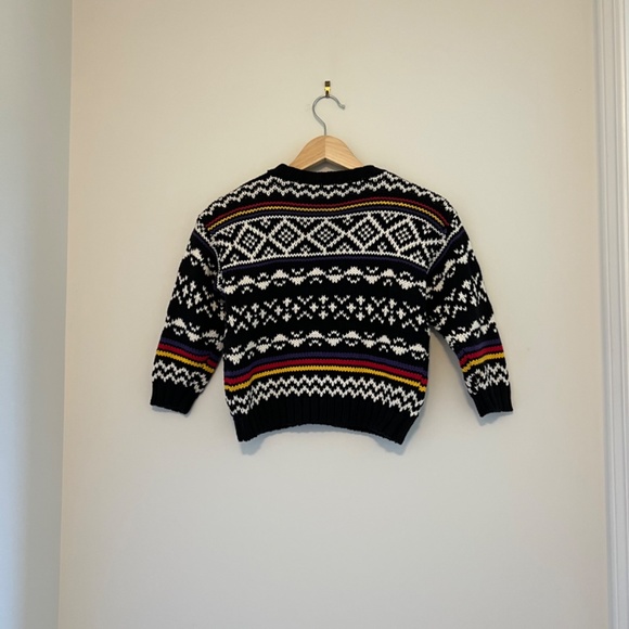 GAP cropped button up knit cardigan 100% cotton aztec print size XS - Picture 5 of 6